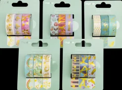 Online Dekorationstape 3-pak - Assorteret design Øvrige Hobbyartikler