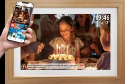 Fotoramme FRAMEO - 15.6" Træ Mobiltilbehør|Gadgets