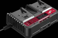 Outlet Dobbeltoplader 18V til Batterier Og Batteriopladere