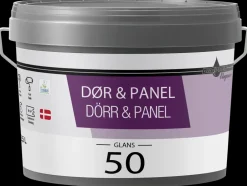 Outlet Dør og panel Glans 50 hvid - 2,5 liter Maling Indendørs
