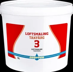 Hot Loft og vægmaling 5 L glans 3 - hvid Maling Indendørs