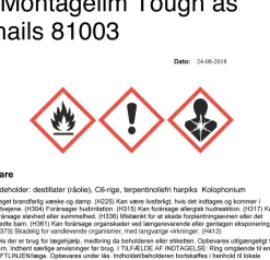 Discount Tough as Nails 300 ml Lim Og Klæber