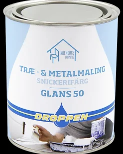 Discount Træ og metal maling 0,75 L glans 50 - modehvid Træ- Og Metalmaling