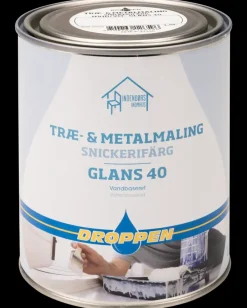 Outlet Træ- og metalmaling 1 L glans 40 - hvid Træ- Og Metalmaling