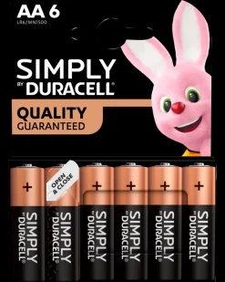 Sale Simply Batteri AA 6-pak Batterier