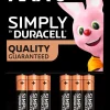 Clearance Simply Batteri AAA 6-pak Batterier