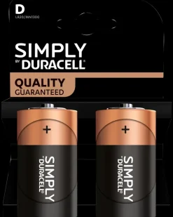 Clearance Simply Batteri D 2-pak Batterier