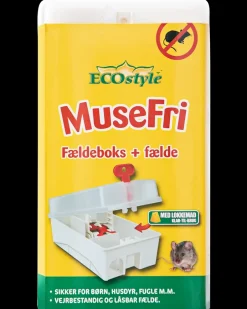 MuseFri Fældeboks inkl. fælde Mus- Og Rottefælder