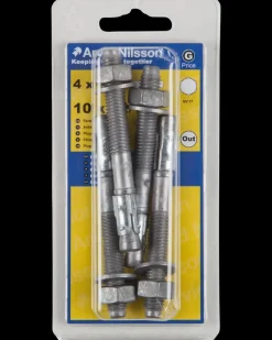 Sale Ekspansionsbolt M10 x 90 mm 4-pak Øvrige Monteringsbeslag