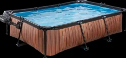 Sale Pool 300x200 cm med pumpe og skærm - brun Pool- Og Spatilbehør