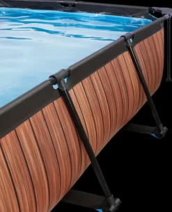 Sale Pool 300x200 cm med pumpe og skærm - brun Pool- Og Spatilbehør