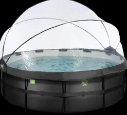 Best Pool Ø427x122cm med pumpe og skærm - Sort Pool- Og Spatilbehør