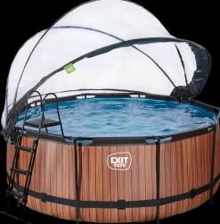 Best Pool Ø360x122cm med pumpe og skærm - Brun Pool- Og Spatilbehør