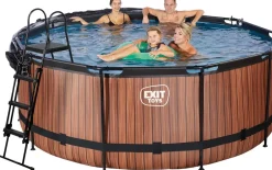 Best Pool Ø360x122cm med pumpe og skærm - Brun Pool- Og Spatilbehør