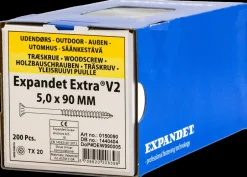 Best Spånskrue 5 x 90 mm TX20 200 stk. Skruer