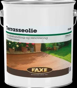 Clearance Terrasseolie Gylden - 5 liter Træbeskyttelse Og -Olie