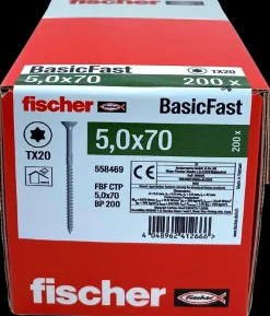 Sale Spånskrue 5 x 70 mm TX20 200 stk. Skruer
