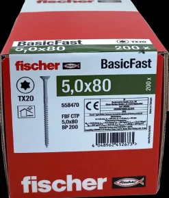 Sale Spånskrue 5 x 80 mm TX20 200 stk. Skruer