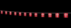 Clearance Flagguirlande 4 meter - Firkantflag Festartikler