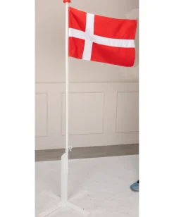Clearance Flagstang med Hejs og Line - 180 cm Flag Og Vimpler