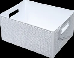 Outlet Foldekasse 33 x 23,5 x 15,5 cm hvid Opbevaringsbokse Og -Kasser