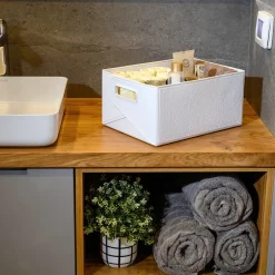 Outlet Foldekasse 33 x 23,5 x 15,5 cm hvid Opbevaringsbokse Og -Kasser