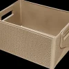 Online Foldekasse 33 x 23,5 x 15,5 cm sand Opbevaringsbokse Og -Kasser