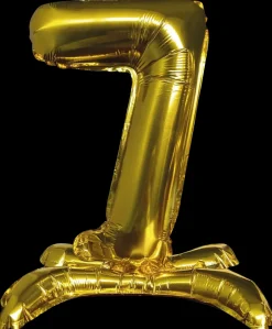 Discount Folieballon Guld 70 cm - Nr 7 Festartikler|Nytårspynt