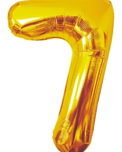 Clearance Folieballon Guld 86 cm - Nr 7 Festartikler|Nytårspynt