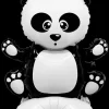 Best Folieballon på fod 40 cm - Mini panda Festartikler
