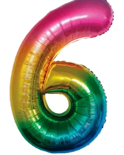 Outlet Folieballon Regnbue 86 cm - Nr 6 Festartikler