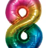 Outlet Folieballon Regnbue 86 cm - Nr 8 Festartikler