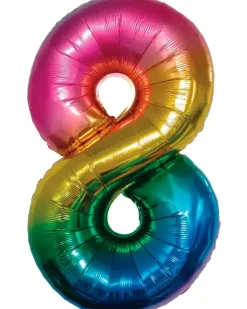 Outlet Folieballon Regnbue 86 cm - Nr 8 Festartikler