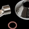 New Forskruningssæt 1/2" x 3/4" x 60 mm Øvrige Vvs-Artikler|Rosetter