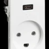 Outlet Fuga stikkontakt 1½ modul USB-C Afbrydere Og Stikkontakter