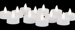 Sale Fyrfadslys LED 12-pak - hvid Lys Og Olielamper