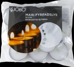 Clearance Fyrfadslys maxi 10-pak Lys Og Olielamper