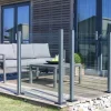 Online Glashegn 100 x 97,6 cm - klart glas Øvrige Havemøbler|Solsejl
