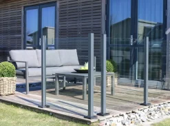 Online Glashegn 100 x 97,6 cm - klart glas Øvrige Havemøbler|Solsejl