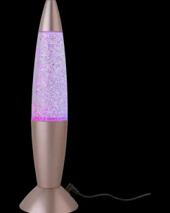 Sale Glitterlampe med farveskift H. 35 cm Bordlamper