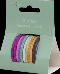 Best Glittertape 10-pak - Assorteret design Øvrige Hobbyartikler