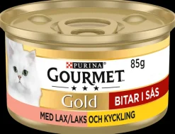 Clearance Gold bidder - Laks og kylling 85 g Hundefoder, Kattemad Og Godbidder