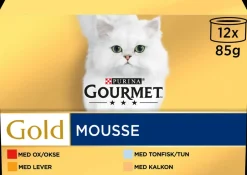 Best Gold vådfoder - mousse 12 x 85 g Hundefoder, Kattemad Og Godbidder