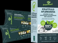 Sale Green swirl Afløbsrens 2 poser Rengøringsmidler