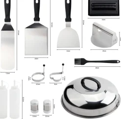 Discount Grilltilbehørssæt med 13 dele Reserve- Og Løsdele|Grilltilbehør