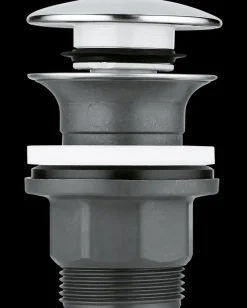 Outlet - Bundventil med push-open 1 1/4'' - krom Vaske