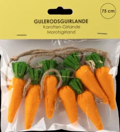 Hot Gulerodsguirlande - 75 cm Dekoration