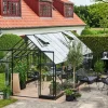 Online Drivhus Qube+ 816 + hærdet glas - sort Drivhuse