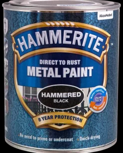 Hammer Sort - 750 ml Træ- Og Metalmaling