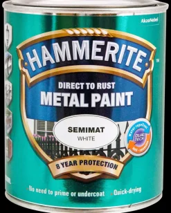 Clearance Semimat hvid - 750 ml Træ- Og Metalmaling
